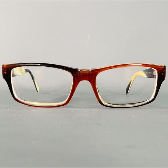 PRADA Brown Cream Acetate Marbled Eyewear Readers - Picture 1 of 6